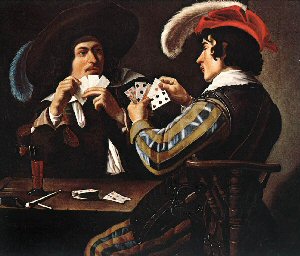 The Card Players, Theodor Rombouts, 1597-1637