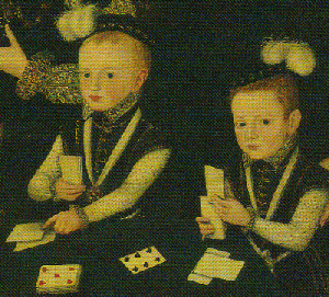 Detail from portrait of Edward 3rd Lord Windsor, Hans Eworth